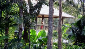 Hand-carved Thai greeting statue               