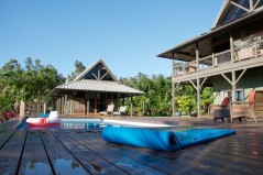 Main house and master suite, steps from pool            
